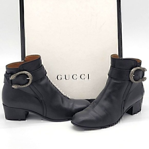 Gucci Dionysus Ankle Boots 5 35 - Picture 2 of 10